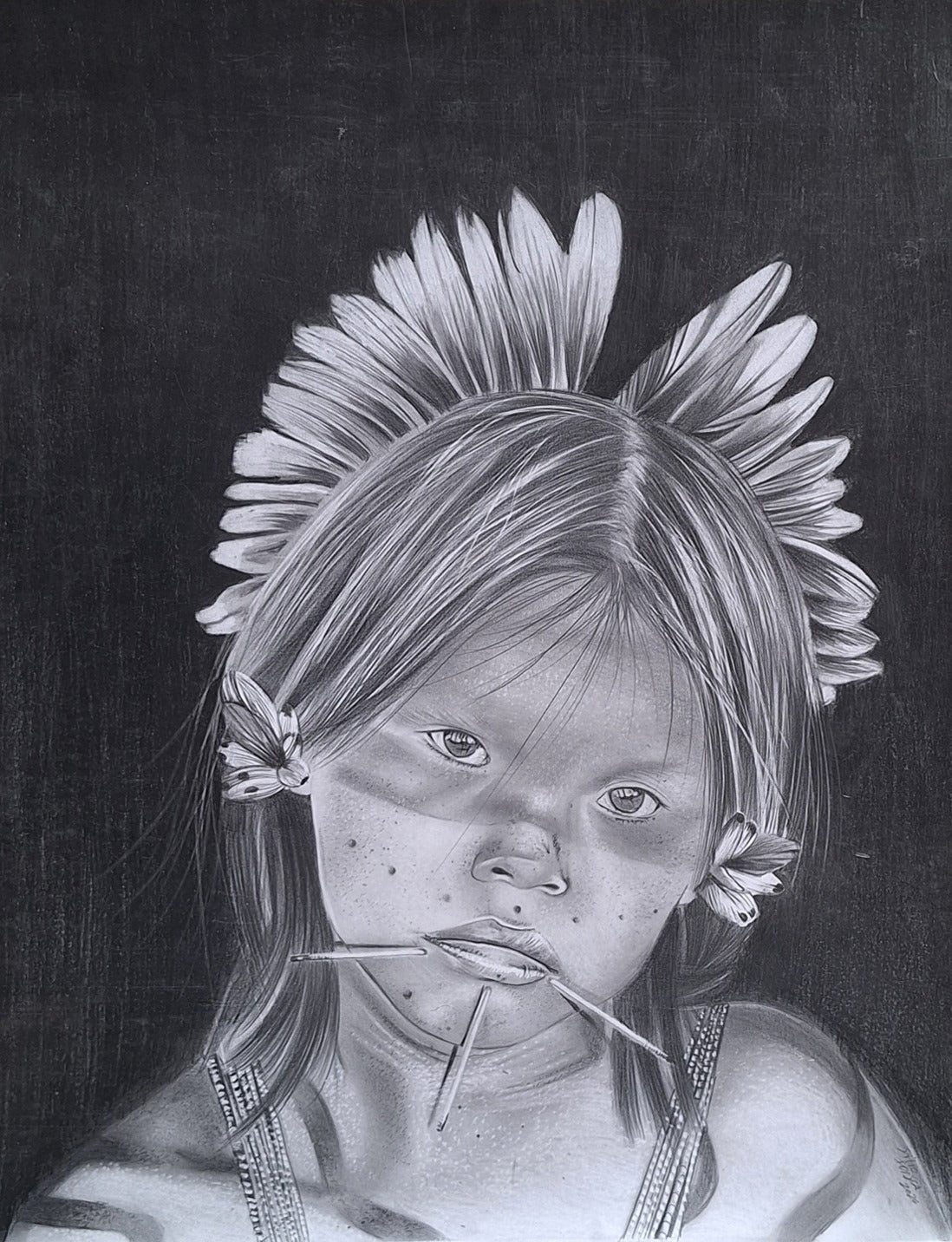 Brazilian Female Indian 40x50cm