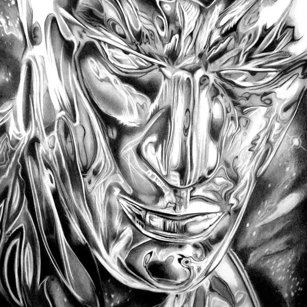 Silver Surfer 50x70cm